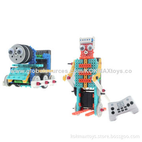 Remote control robot plastic building blocks toy, stylish and reasonable